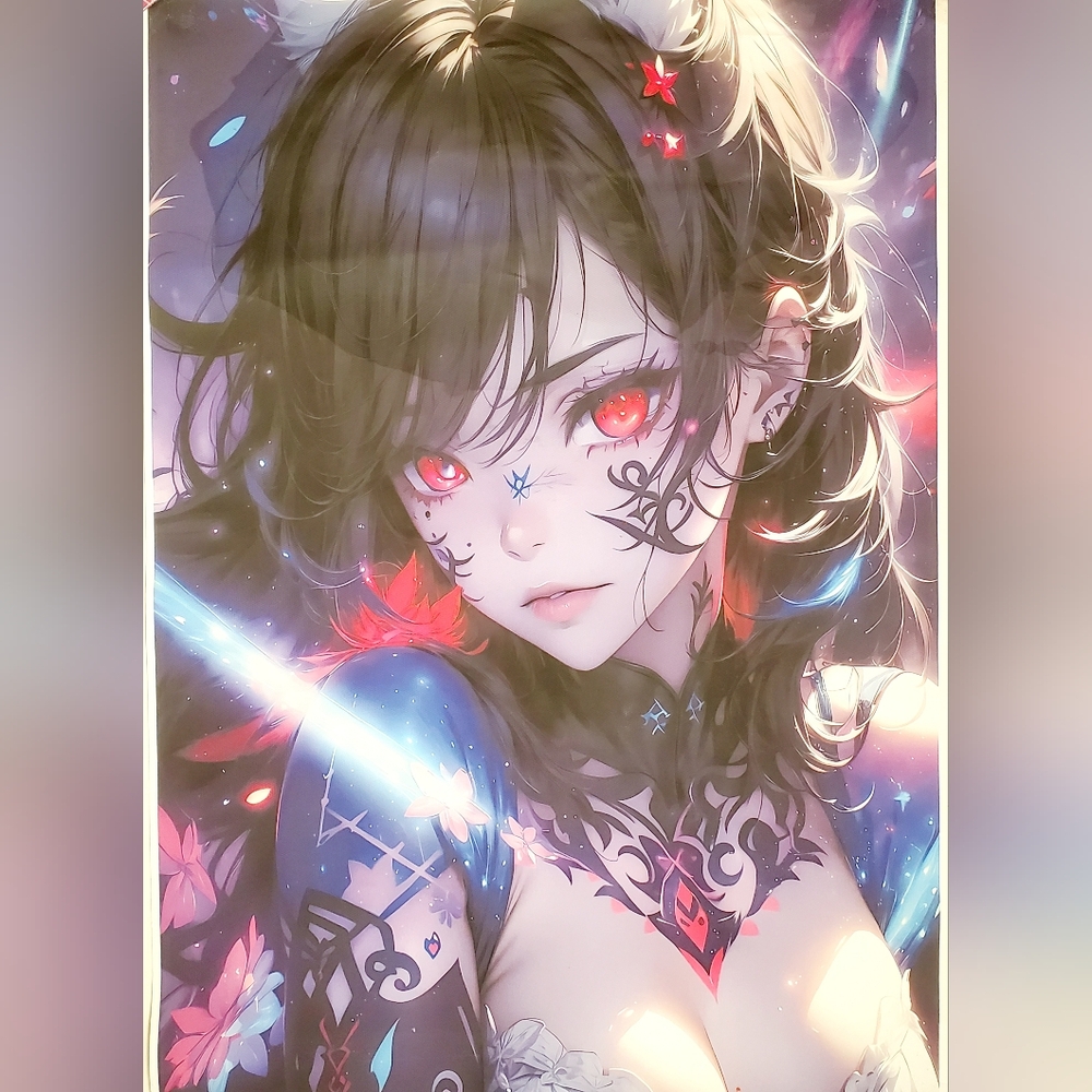 Black Sorcerer Anime Heavy-duty Canvas Poster